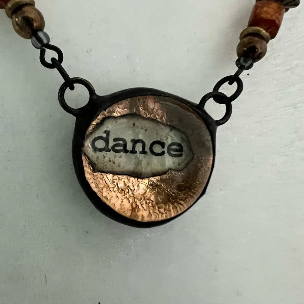 🍭6/$30 Dance dome pendant necklace